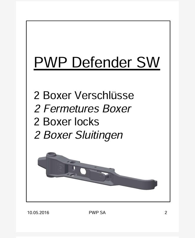 Porte Defender Sandwich Instructions De Montage