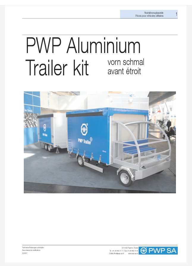 Trailer Kit Edscha 100 Instructions De Montage